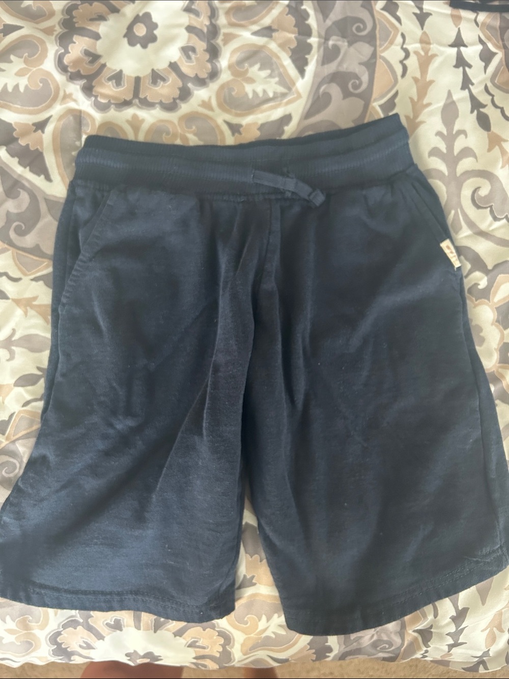 Weatherproof boys  Black Athletic Drawstring Shorts size 10-12